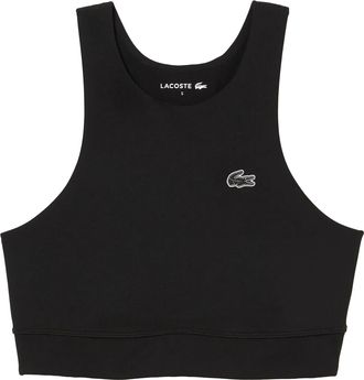 Lacoste Dames/Dames Recycled Polyamide Sneldrogende Sportbeha (Zwart)