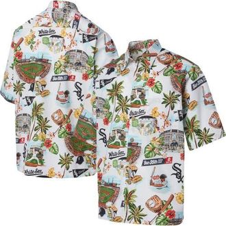 Reyn Spooner Mens Reyn Spooner White Chicago White Sox Scenic Button-Up Shirt at Nordstrom, Size Medium