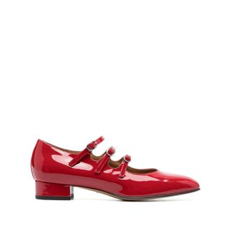 Carel Buckled Patent Leather Pumps