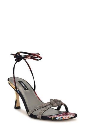 Nine West Raqchel Ankle Wrap Sandal in Black at Nordstrom Rack, Size 7.5