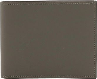 Herm&egrave;s Citizen Twill Gray Swift Leather Silk Wallet (Bi-Fold) (Pre-Owned)