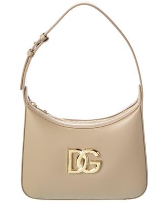 Dolce & Gabbana 3.5 Leather Hobo Bag