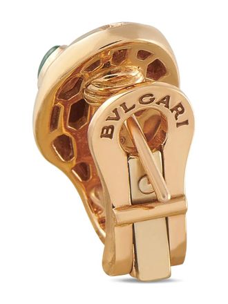 Bulgari Serpenti Seduttori diamond and malachite earrings - Oro