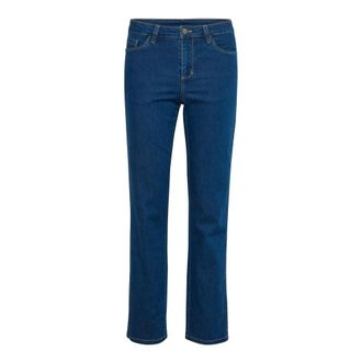 Kaffe Straight Leg Jeans Medium Blue Denim - - Jeans - Donna - Blu - M