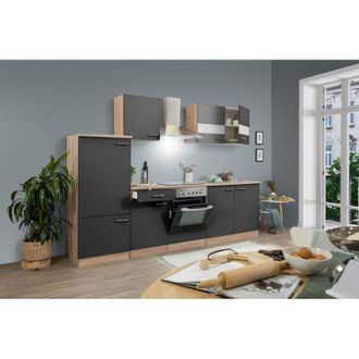 Respekta Cucina blocco cucina blocco cucina rovere grigio merle 270 cm Respecta