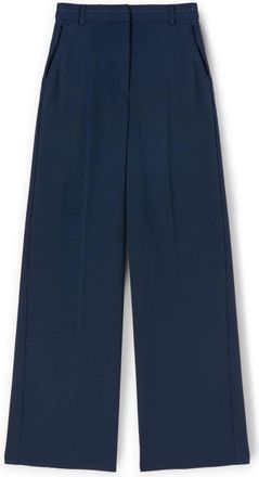 Motivi Broek met stiksels - Dames - Wijde Broeken - Blauw - XS - Polyester - Broeken