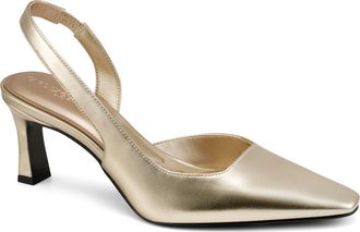 Karl Lagerfeld Sheenz Slingback Pump in White Gold at Nordstrom Rack, Size 8.5