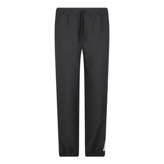 Valentino Garavani Straight Trousers, male, Black, Size: XL Nylon Trousers With VGold