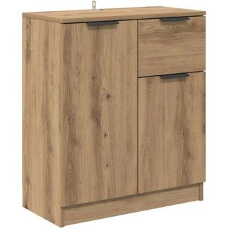 vidaXL Vitrina Roble artisan 60 x 30 x 70 cm Madera contrachapada vidaXL