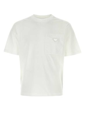 Prada White Cotton T Shirt