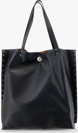 Zanellato Womens Leather Shopping Bag A Spasso Black Tote