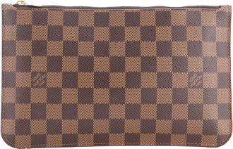 Louis Vuitton Brown Damier Chain Wristlet Pochette (Authentic Pre-Loved)
