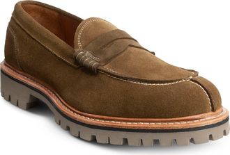 Allen Edmonds Freeport Weatherproof Suede Penny Loafer in Caper at Nordstrom Rack, Size 9