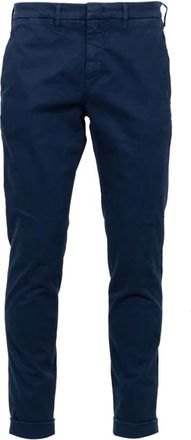 Fay Broeken, Heren, Blauw, W35, Katoen, Slim 5-Pocket Broek
