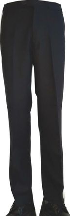 Generic 25 Length Extra Extra Short Length Trousers Mens Expand-A-Band SELF Adjusting Waist Colours (Navy, 36)