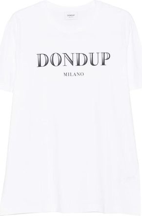 Dondup T-shirt met ronde hals - Heren - T-shirts - Wit - XL - Katoen - Tops
