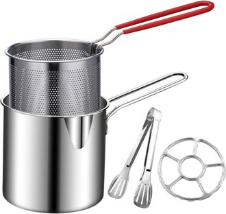 OEM Freidora - Ollas Freidoras Que Ahorran Espacio Freidora Para Papas Fritas, Filetes De Pollo, Alitas De Pollo, Postres, Catering Dom&eacute;stico, Uso En Cami