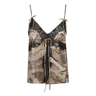 Pinko Sleeveless Tops, female, Multicolor, Size: XS Riserva Top