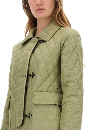 Fay Quilted Nylon Jacket - Green
