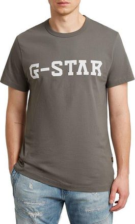 G-Star Logo Organic Cotton Graphic T-Shirt in Grey at Nordstrom, Size Xx-Large