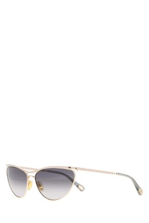 Chlo&eacute; Gold Metal Uma Sunglasses