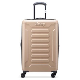 Jeep JH004C Checked-Medium 24 Inch Hardside Expandable Luggage with Spinner Wheels in Beige at Nordstrom