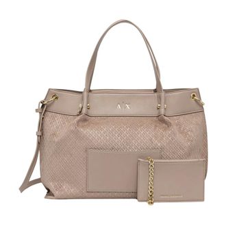 A|X Armani Exchange Dames, Tassen, Beige, Maat: ONE Size Synthetisch