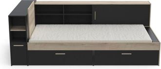 Demeyere Cama con almacenamiento de 90x190/200 cm - L119,2 cm