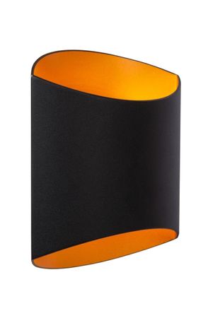 Lucide L&aacute;mpara de pared de aluminio 1xg9, negro