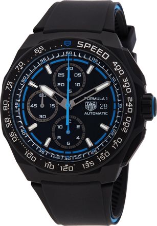Tag Heuer Pre-owned Tag Heuer Th Formula 1 Chronograph Automatic Black Dial Mens Watch CBZ2084.FT8097