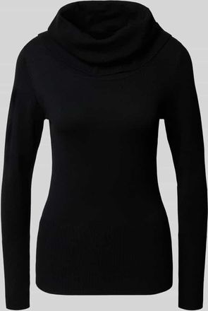 Soyaconcept Slim Fit Longsleeve aus Viskose-Mix Modell Dollie in Black, Größe XXL