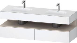 Duravit Qatego Lavabo Encastrado Con Base De Lavabo Consola, - Duravit