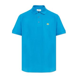 Etro Etro, Polo Shirts, male, Blue, Size: 2XL Polo with embroidered logo