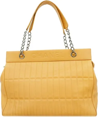 Chanel Beige Leather Tote Bag (Pre-Owned)