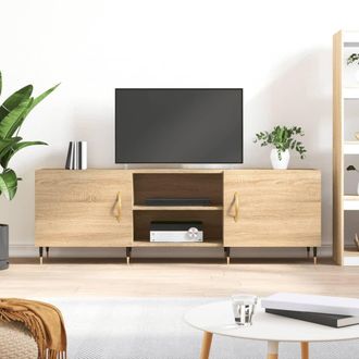vidaXL Vidaxl - Mueble Para Tv Madera De Ingenier&iacute;a Roble Sonoma 150x30x50 Cm