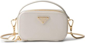 Prada Saffiano leather mini bag - women - Calf Leather - OS - White