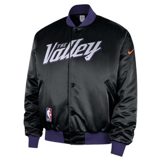 Nike Phoenix Suns City Edition Nike Mens NBA Premium Jacket in Black | HQ5769-010