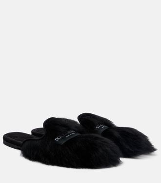 Dolce & Gabbana Shearling mules