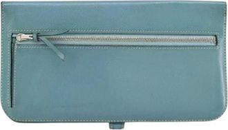 Herm&egrave;s Pre-owned Vintage Leather Clutch - - Pre-owned - Donna - Blu - ONE SIZE