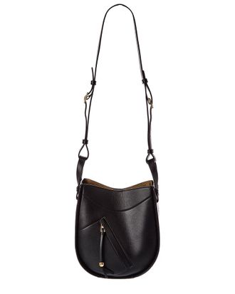 Loewe Hammock Slice Leather Hobo Bag