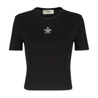Fendi Mujer, Camisetas, Negro, Talla: S