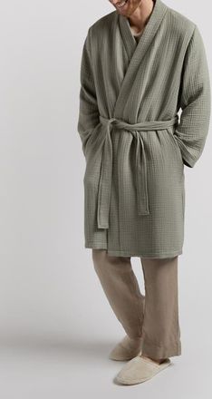 Parachute Gender Inclusive Cloud Cotton Robe in Moss at Nordstrom, Size X-Large