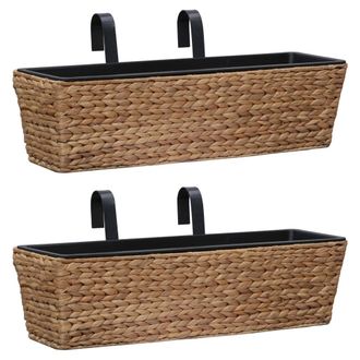 vidaXL Vidaxl - Conjunto De Jardineras 2 Unidades Jacinto De Agua