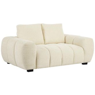 Vente-Unique Divano 2 posti in Tessuto Beige - BERENIA