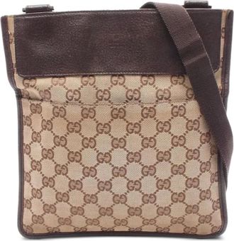 Gucci Borsa a spalla in tela GG anni 2000 - Toni neutri