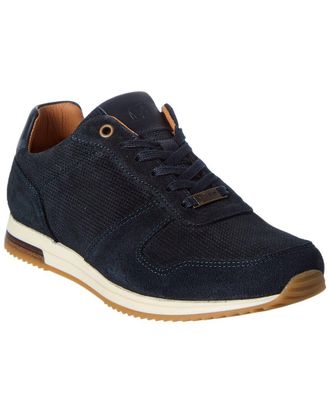 Dune London Trilogy Suede & Leather Sneaker