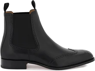 Dior Schoenen, Heren, Zwart, 44 EU, Leer, Klassieke Beatle-laarzen voor heren