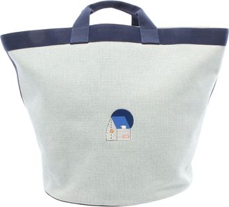 Hermès Pre-owned Womens Canvas Tote Bag - Light Grey Textile - One Size