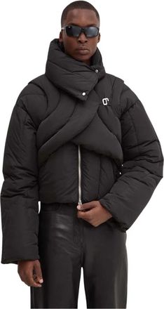 Heliot Emil Oversized Down Jacket - Heren - Gewatteerde jassen - Zwart - XS - Polyester - Jassen