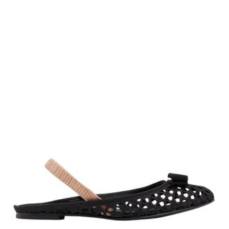 Ferragamo Ferragamo Salvatore Embroidered Vara Bow Ballet Flats